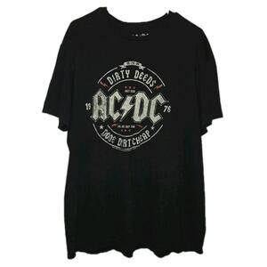 AC / DC DIRTY DEEDS DONE DIRT CHEAP ROCK & ROLL BK T SHIRT 2018 MENS SIZE XL 🔥